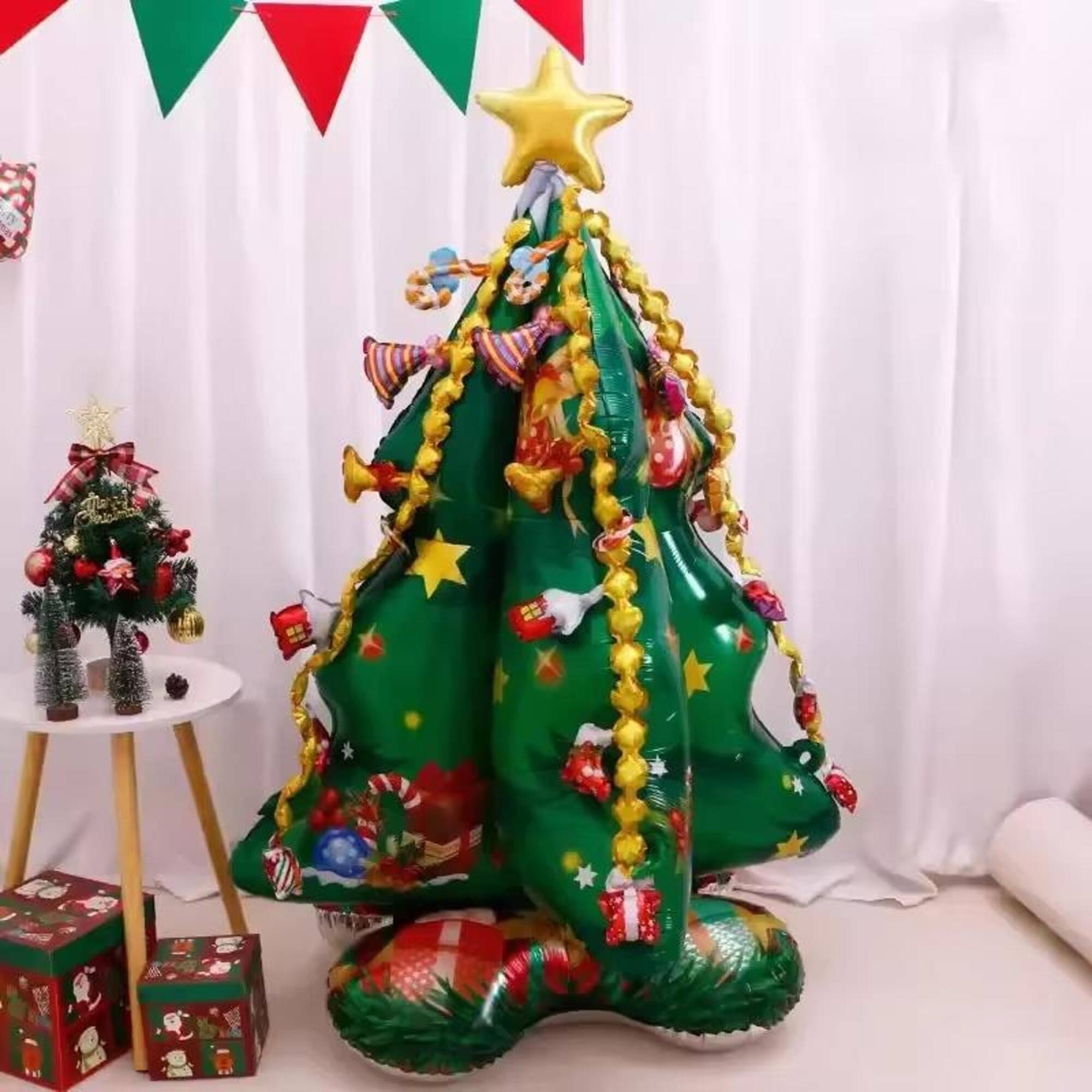 57" x 41" Christmas Tree Standing Foil Balloon Decoration